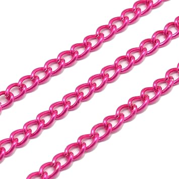 FS Brand - Twist Curb Chain in Assorted Colors 5x3x1mm. Camelia