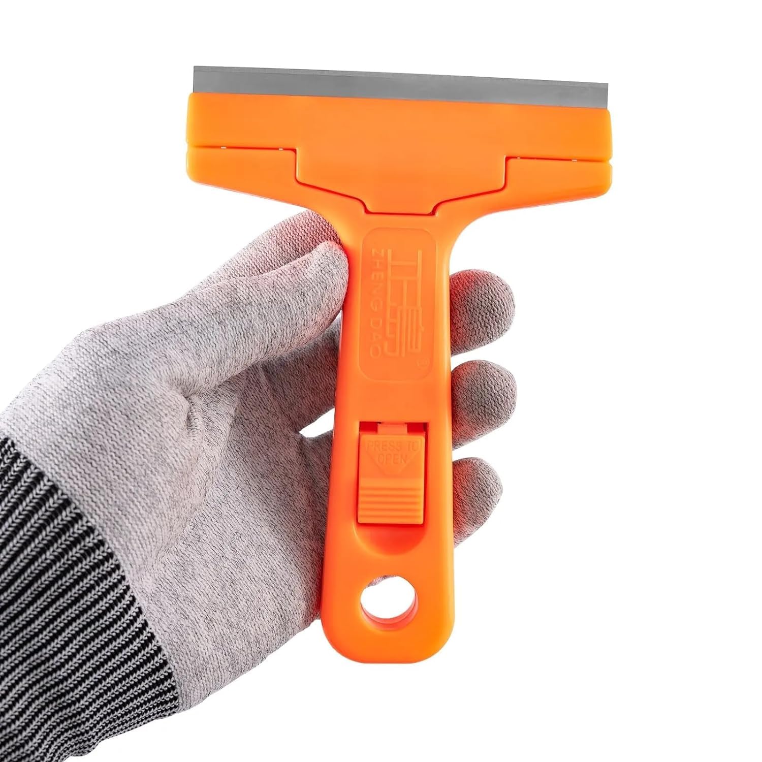 Ncry Glass Scraper Razor Blade,Paint Scraper,Window scraper for Remover Tool Remove Surface Stains,Paint,Automotive Glass Film(1Handle + 5 Pack Replacement Blades) 2