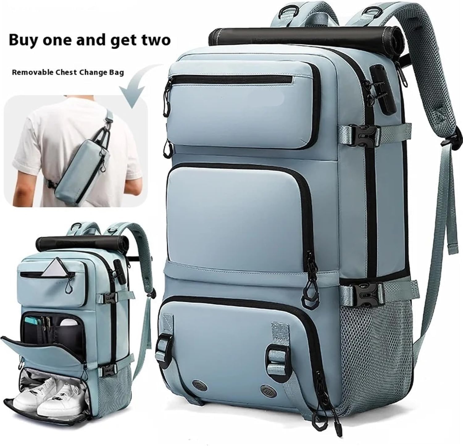 Reise-Kompressionsbeutel für Laptop-Rucksack, große Kapazität für Business und Schule, ideal zum Organisieren und Platzsparen