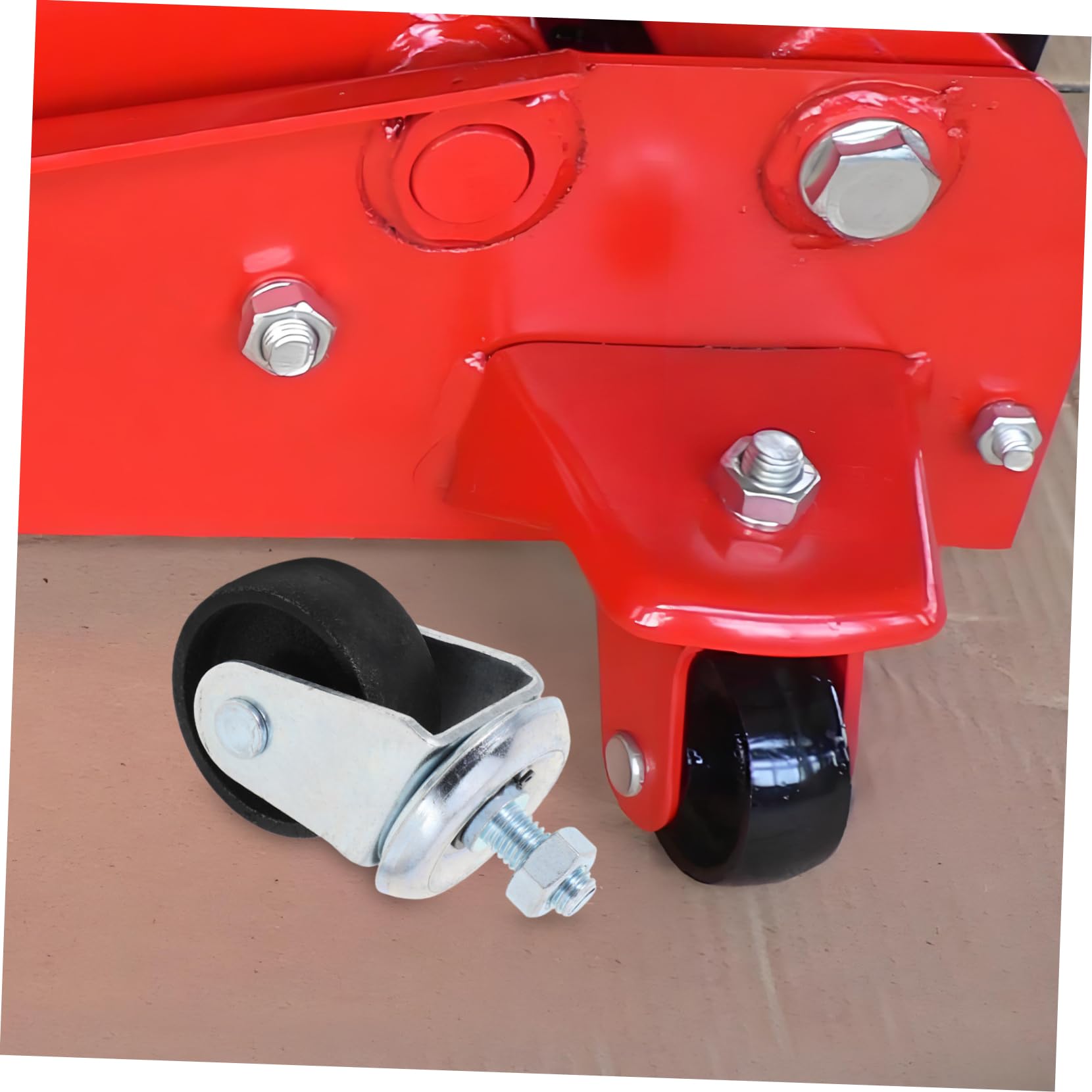 KICHOUSE Horizontal Jack Caster Wheels Jack Casters Universal Car Supply Accessories