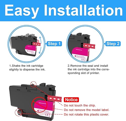 Miniatura 4 de LCL Cartucho de tinta compatible con pigmento de repuesto para Brother LC3037 XXL LC3037XXL LC3037M MFC-J5845DW MFC-J5845DW MFC-J5945DW MFC-J6945DW