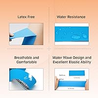 Vista 3 de OK TAPE Cinta de kinesiología, cinta atlética elástica de algodón original regular para apoyo y recuperación, cinta deportiva, rollo sin cortar de 2