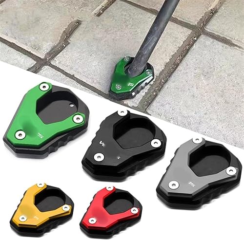 Miniatura 2 de Para Kawasaki para Versys650 para Versys 650 - Soporte lateral para motocicleta, trípode extendido (color negro, tamaño 1)