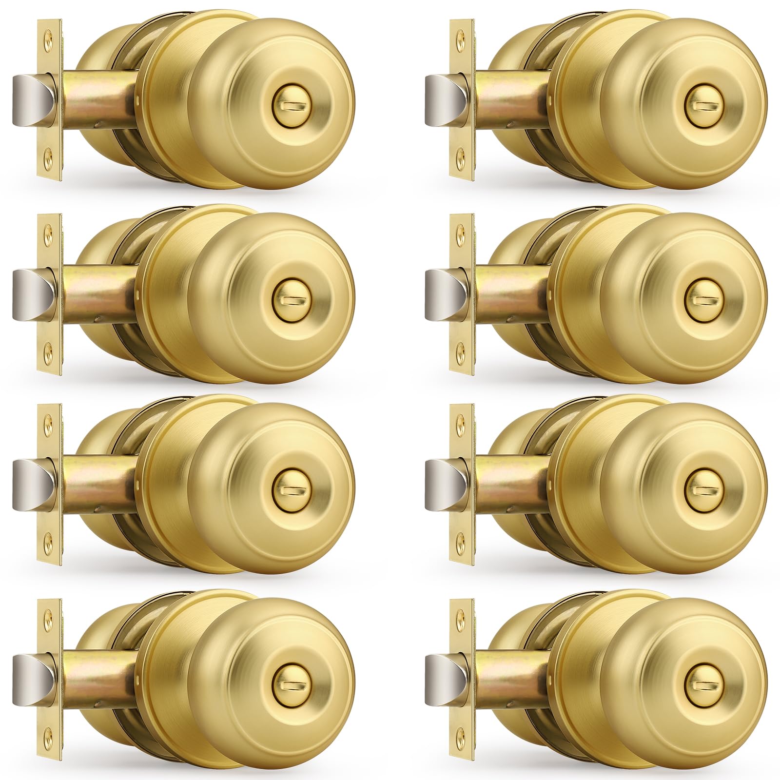Probrico Black Door Knobs - Matte Black -27
