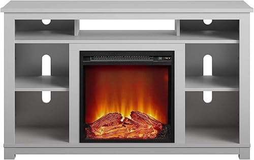 Miniatura 4 de Ameriwood Home Edgewood - Consola de TV con chimenea para televisores de hasta 60 pulgadas, roble envejecido