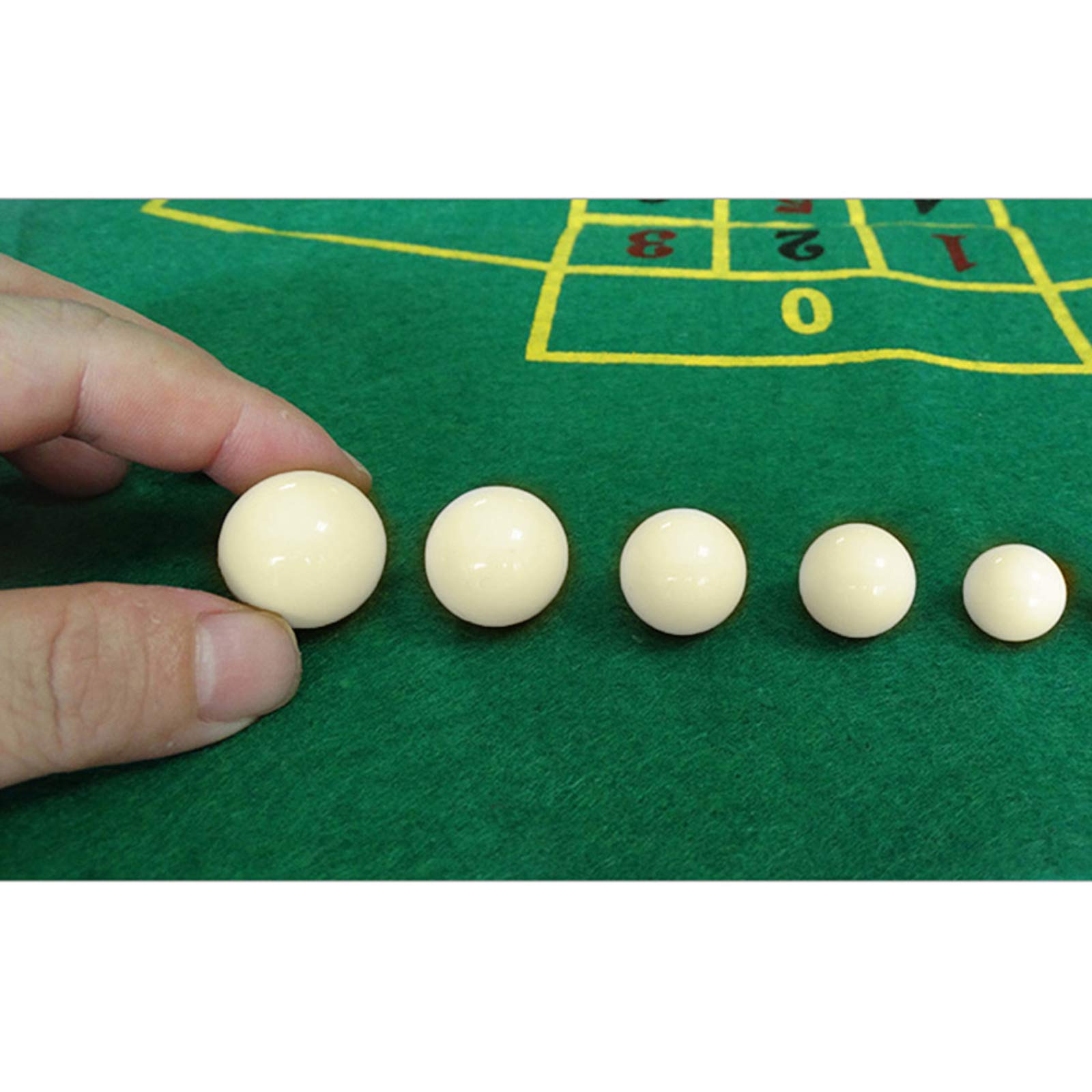 3pcs Boule De Roulette Russe Casino Roulette Jeu Boule De Remplacement Boule De Résine