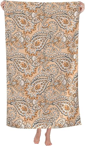 Toalla de playa grande de cachemira - Toalla de piscina de algodón grueso de felpa, toallas de playa para adultos