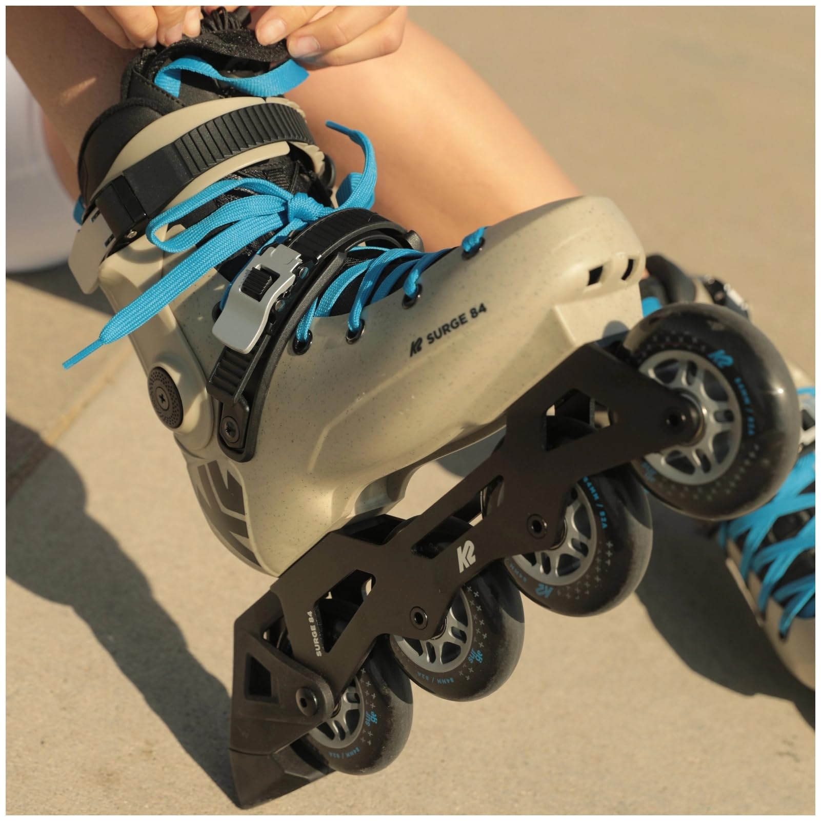 K2 Surge 84 Inline Skate 2024 Khaki/Blue