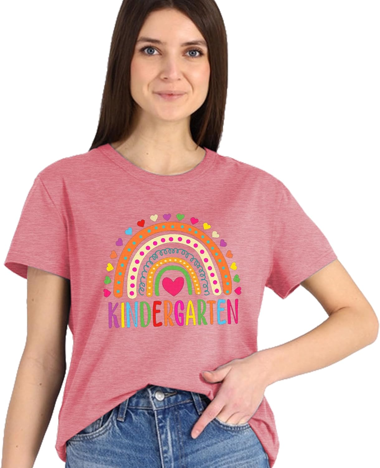 Teacher Life T Shirt for Womens Teach Love Inspire Tshirts Inspirational Teacher Short Sleeve Tees - Image 3