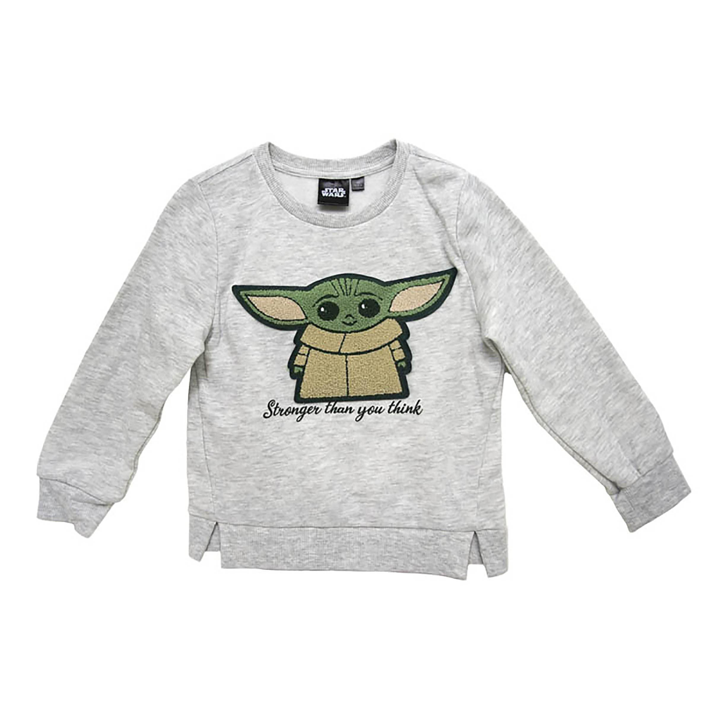 Pull Grogu bébé fille avec patch Star Wars tricot rose - 3