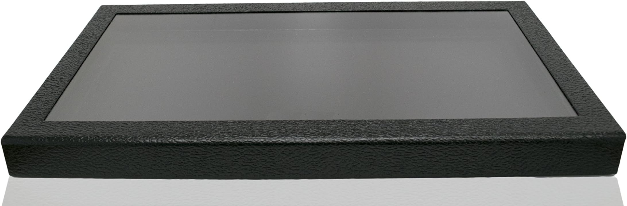 Detachable Magnetic Lid Acrylic Black Jewelry Display Case 14.75X8.25X1.15 + Custom NB Pouch