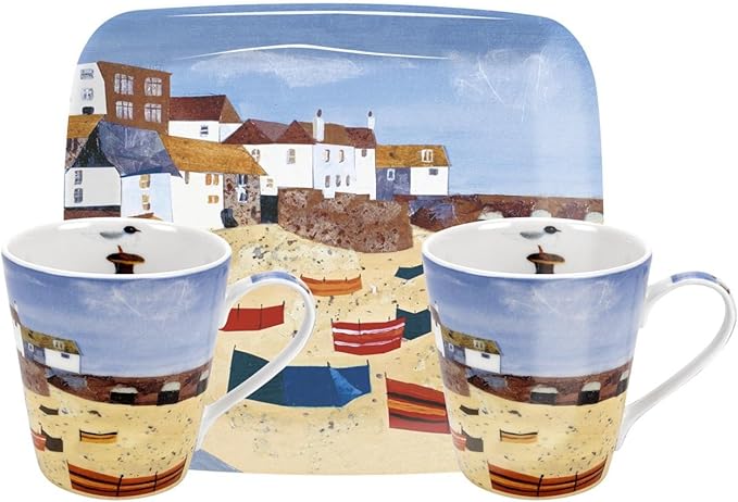 Portmeirion Home & Gifts SMPP78914-XG Posing Parrots Mug Single, White