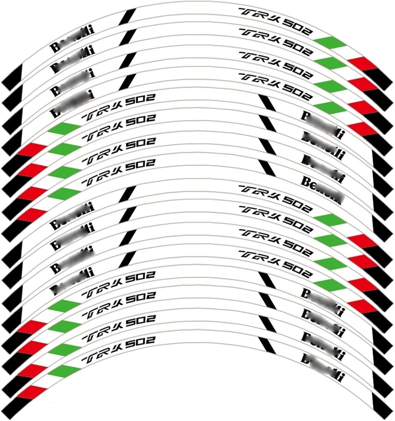 Motorcycle Sticker Wheel Rim Decal for for TRK502 for Trk502 for TRK 502 Wheel Stickers(3)