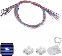 Vista 11 de 25 LED SMD 0805 pre-cableados (modo de luz: luz blanca intermitente) diodo emisor de luz micro LED + con accesorios de montaje