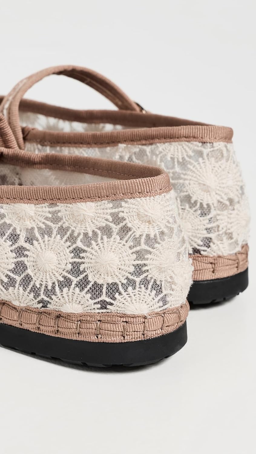 Flabelus Women's Pierre Embroidered Flats