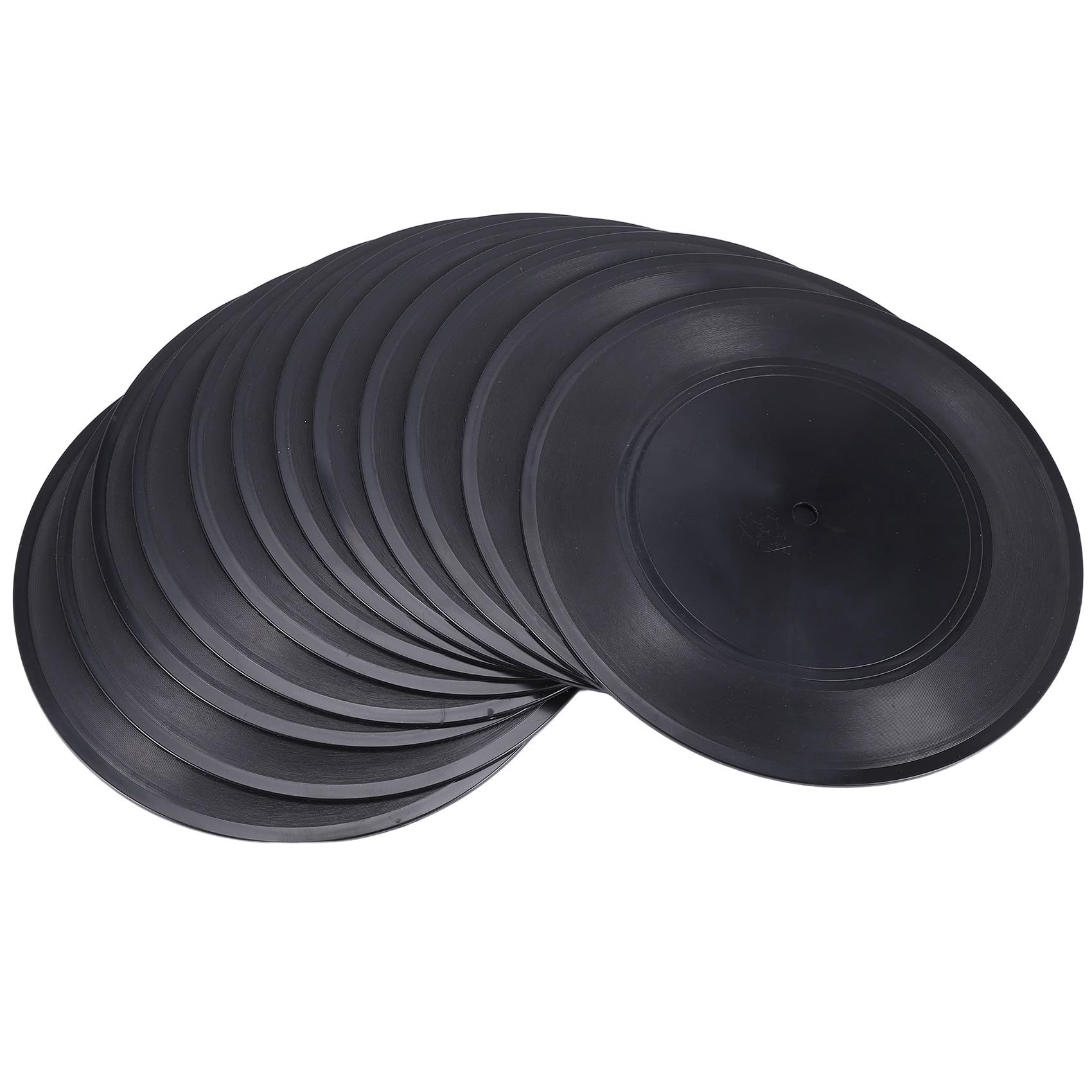 Dischi nel Vinile Vuoti CD da 7 Pollici per La Decorazione della Stanza CD Decorazione della Parete Dischi nel Vinile Decor Nero Decorazioni per Dischi Falsi (72 Pezzi)
