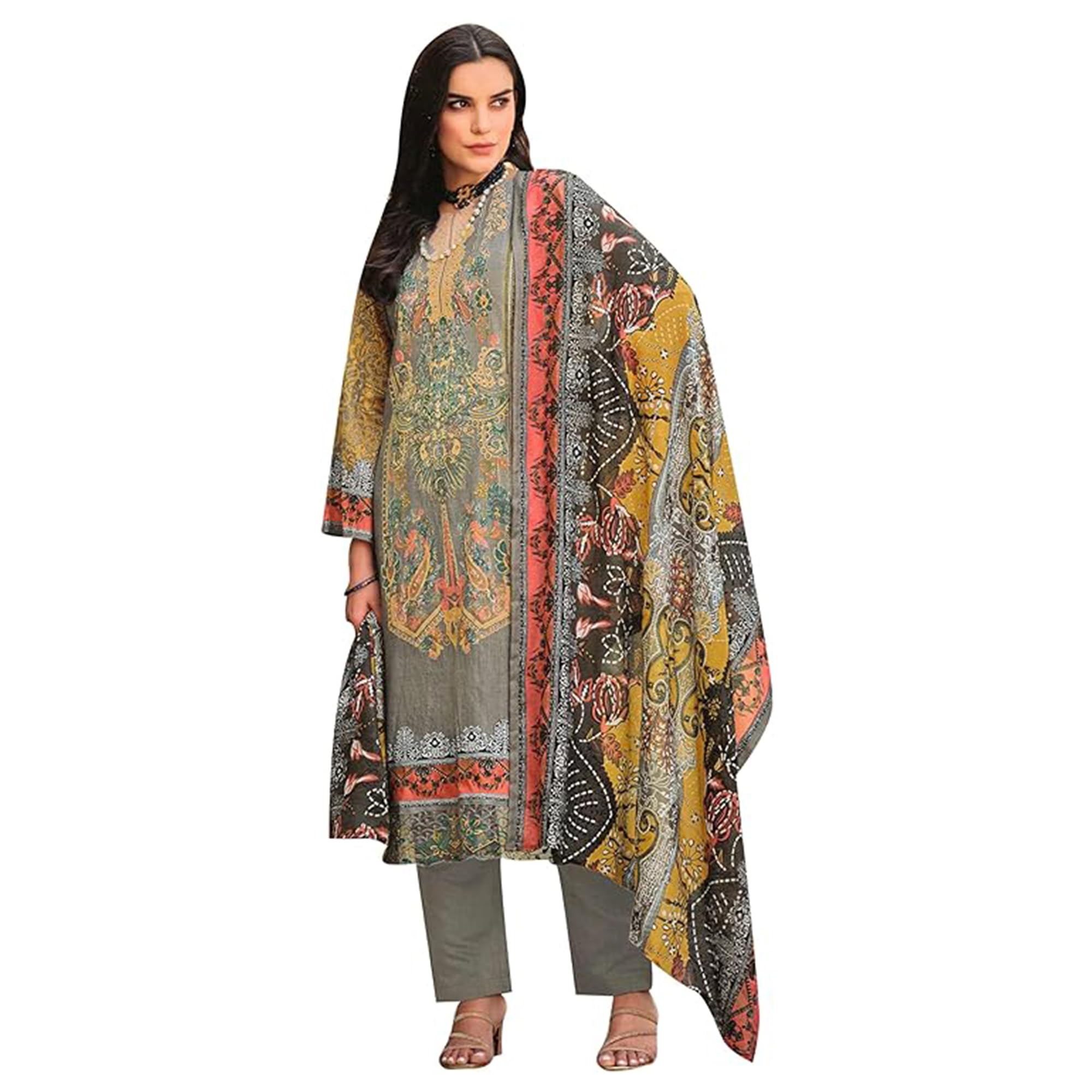 Ready to Wear Casual Wear Plus Size Salwar Kameez Pant Dress Cotton Shalwar Kameez Palazzo Suits