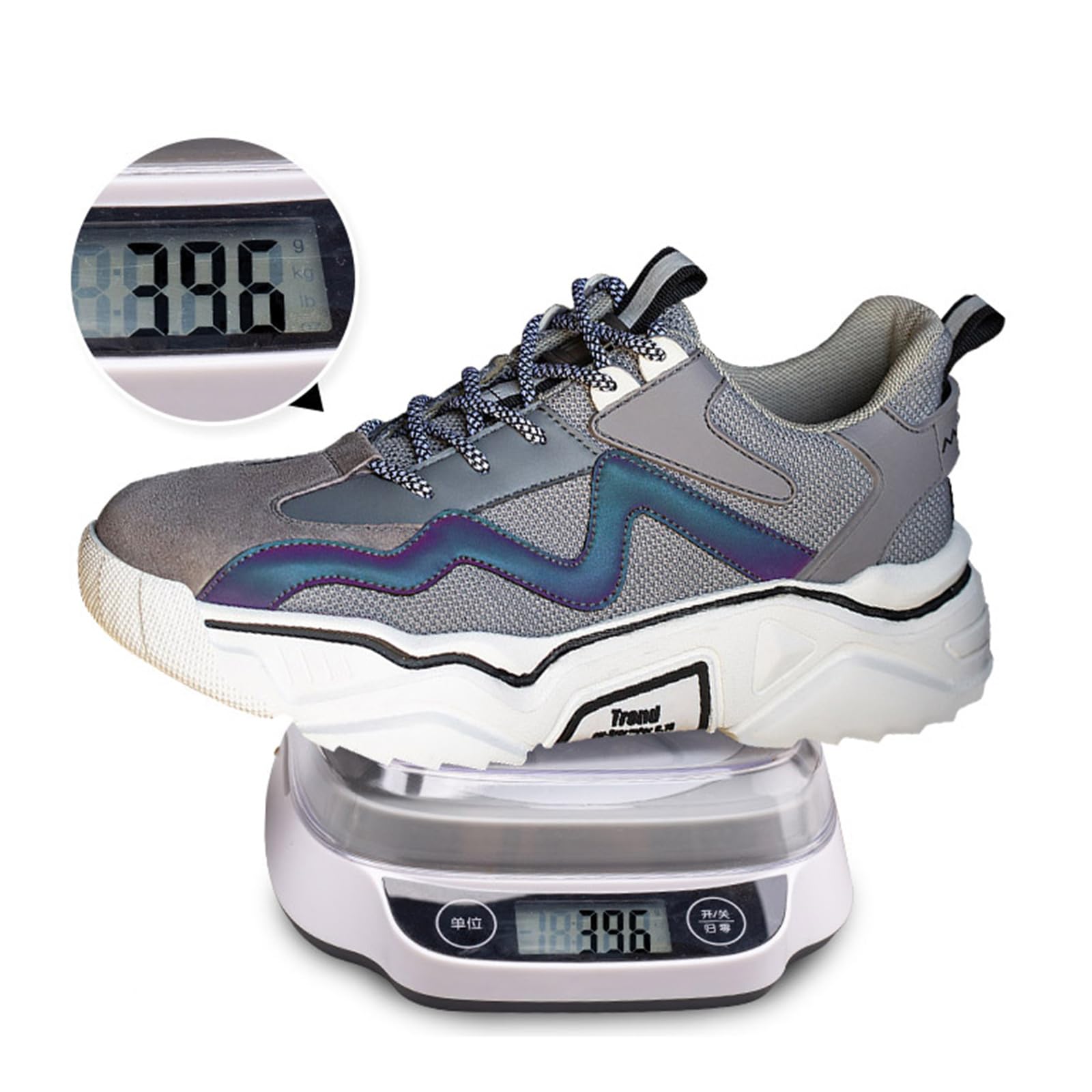 Damskie obuwie ochronne Stalowy nosek Sneaker Odblaskowa platforma Przemysłowe buty budowlane Obuwie robocze