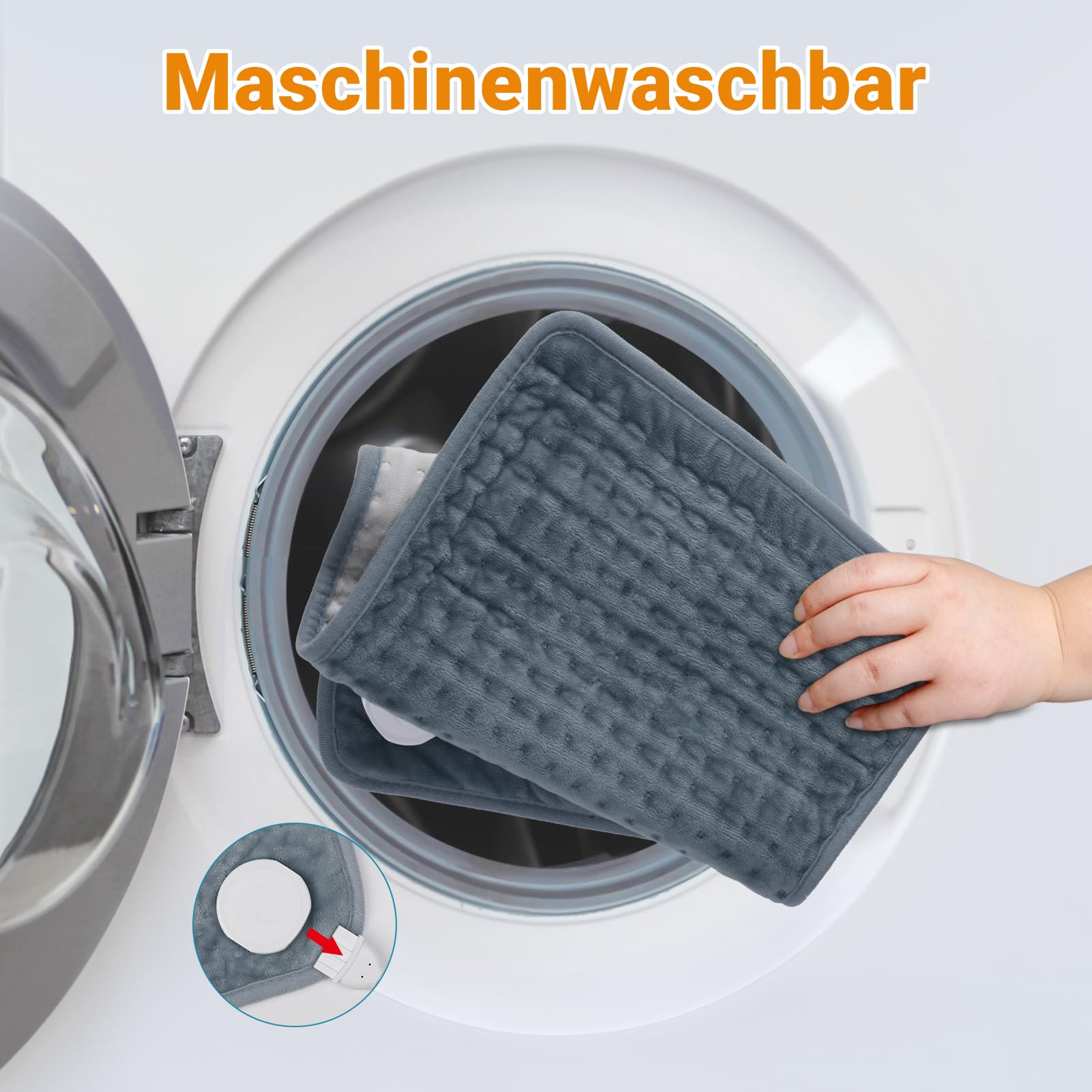 Comfytemp Heizkissen mit Abschaltautomatik Ultraweich Elektrisches Wärmekissen mit Sicherheitssystem für Rücken Bauch Nacken Schulter Heizdecke (30x60cm) Geschenke für Mütter, Frauen, Mama, Papa