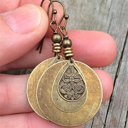 Miniatura 3 de Bokeley Bohemia National Wind Restoring Ancient Ways - Aretes de girasol para mujer, A-Oro