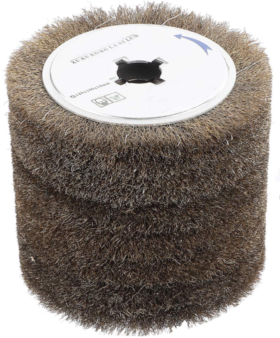Copper Coated Steel Wire Drawing Polishing Wheel | Surface Finishing Tool for Stainless Steel, Aluminum, Metal, Wood | 0.15mm Copper Coated Steel Wire