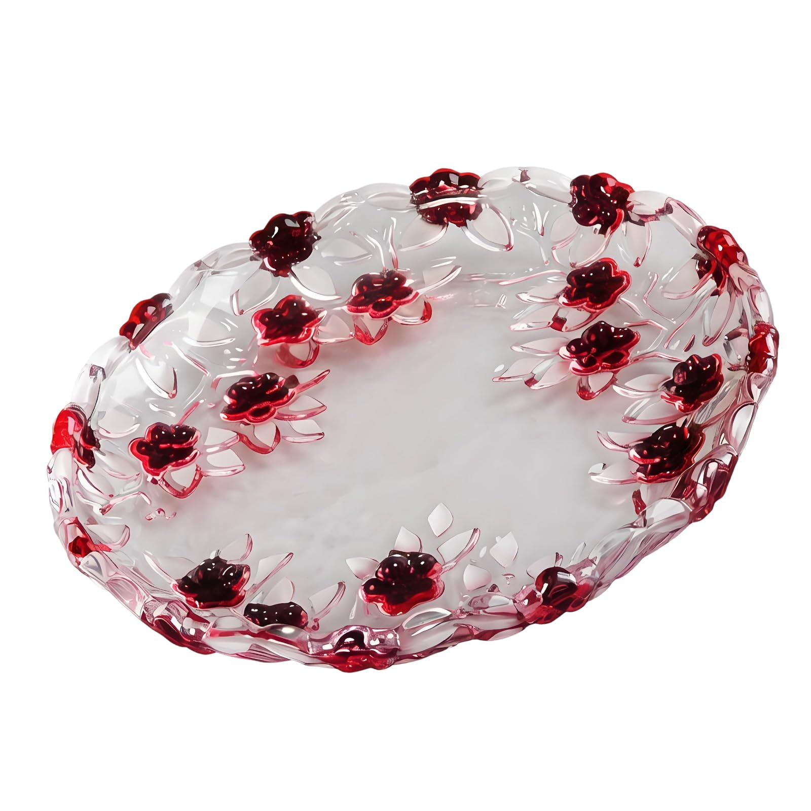 SXRQ Serving Bowl Multipurpose Tray for Snacks Fruits and Display Stable Base Dessert