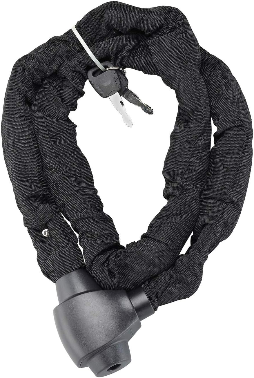 Chaîne En Acier Cémenté D'une Longueur De 90 Cm X 6 Mm Avec Cadenas En Acier Lamine 40mm Masterlock Chaîne En Acier Cémenté D'une Longueur De 90 Cm X 6 Mm Avec Cadenas En Acier Lamine 40mm Masterlock