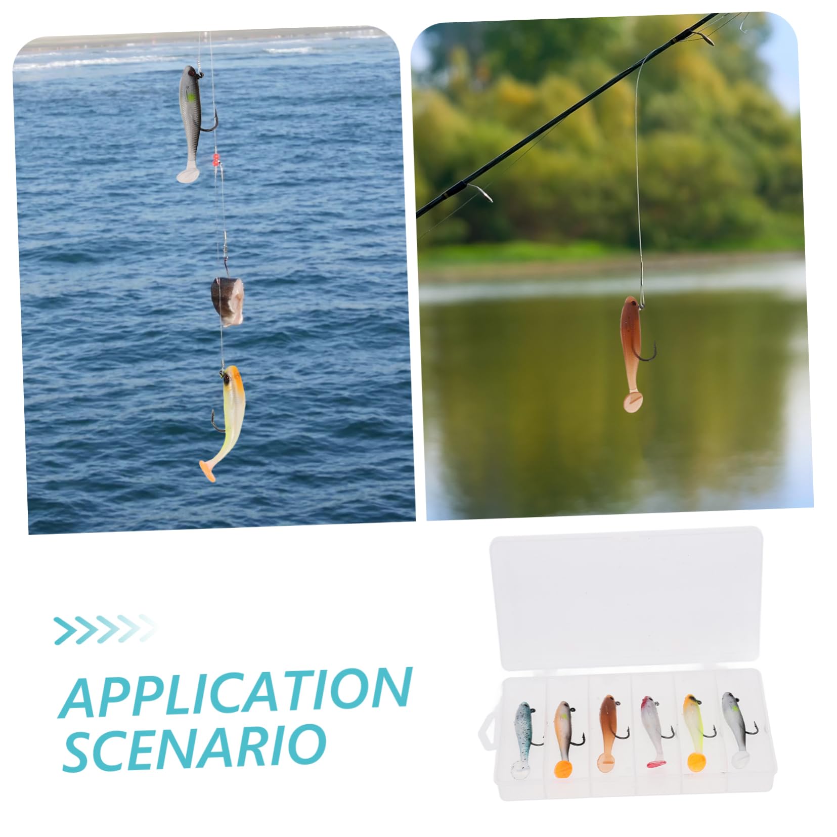 Toddmomy Esca per Basso Esche per Basso Piccolo Esca Falsa Maschere di Acqua Salata Artificiale Attirare Sale Robuste Esche da Pesca Trota Esche False Cucchiai ABS