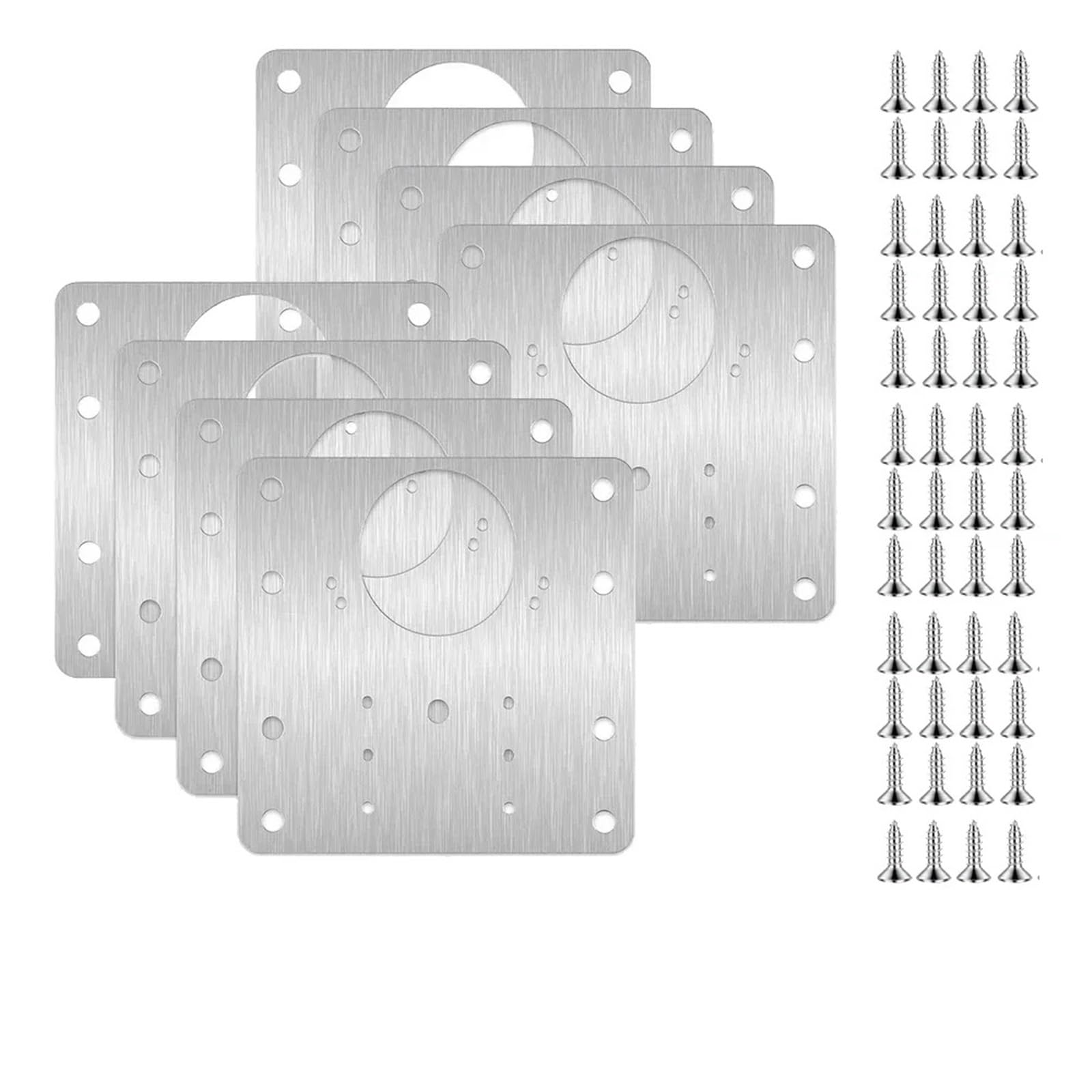 1/2/4/8pcs Stainless Steel Cabinet Hinge with Screw(4set (8pcs))