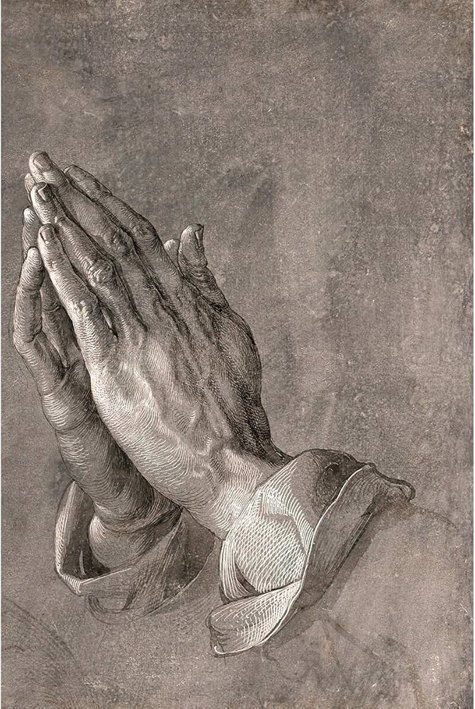 Amazon.com: Meishe Art Poster Print Praying Hands Palm Prayer by