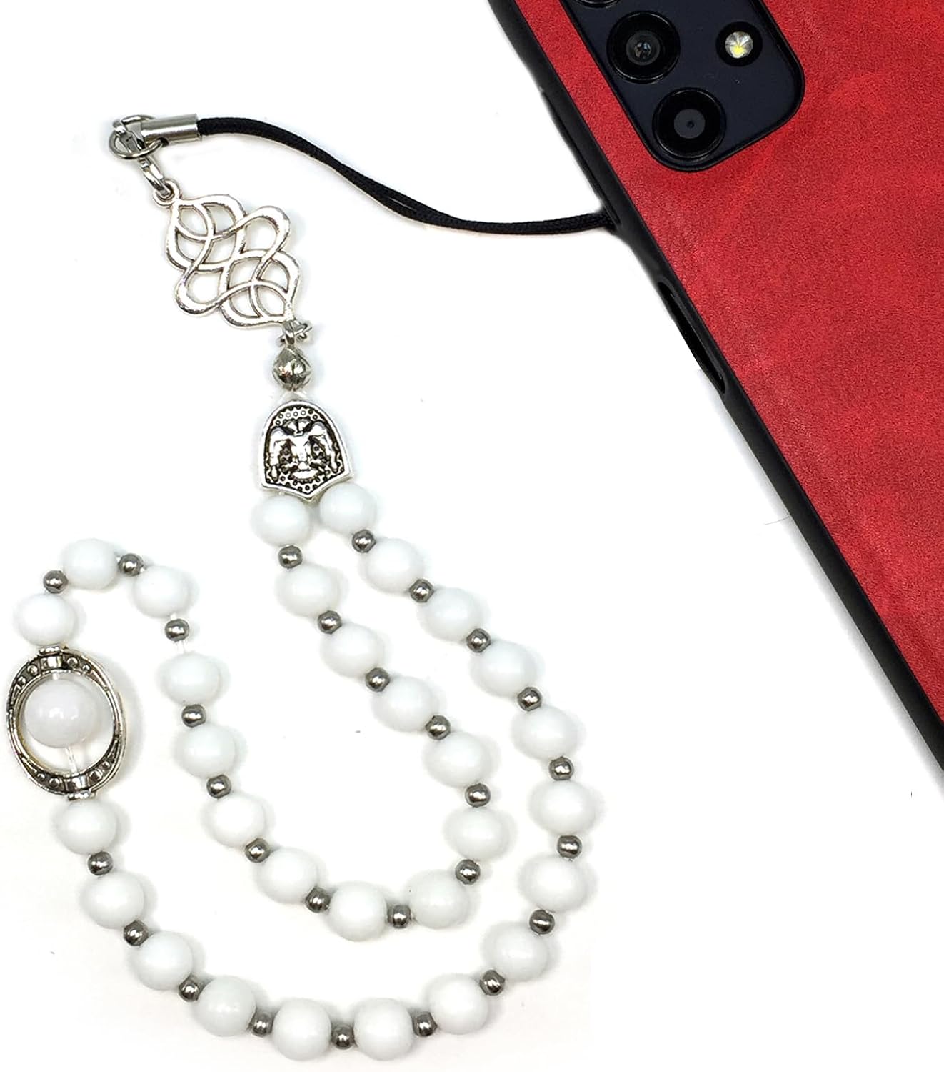 ALBATROS ART Healing Phone Strap Gemstone Phone Chain Handmade Phone Charm Beaded Phone Strap Phone Lanyard Phone Wrist Strap