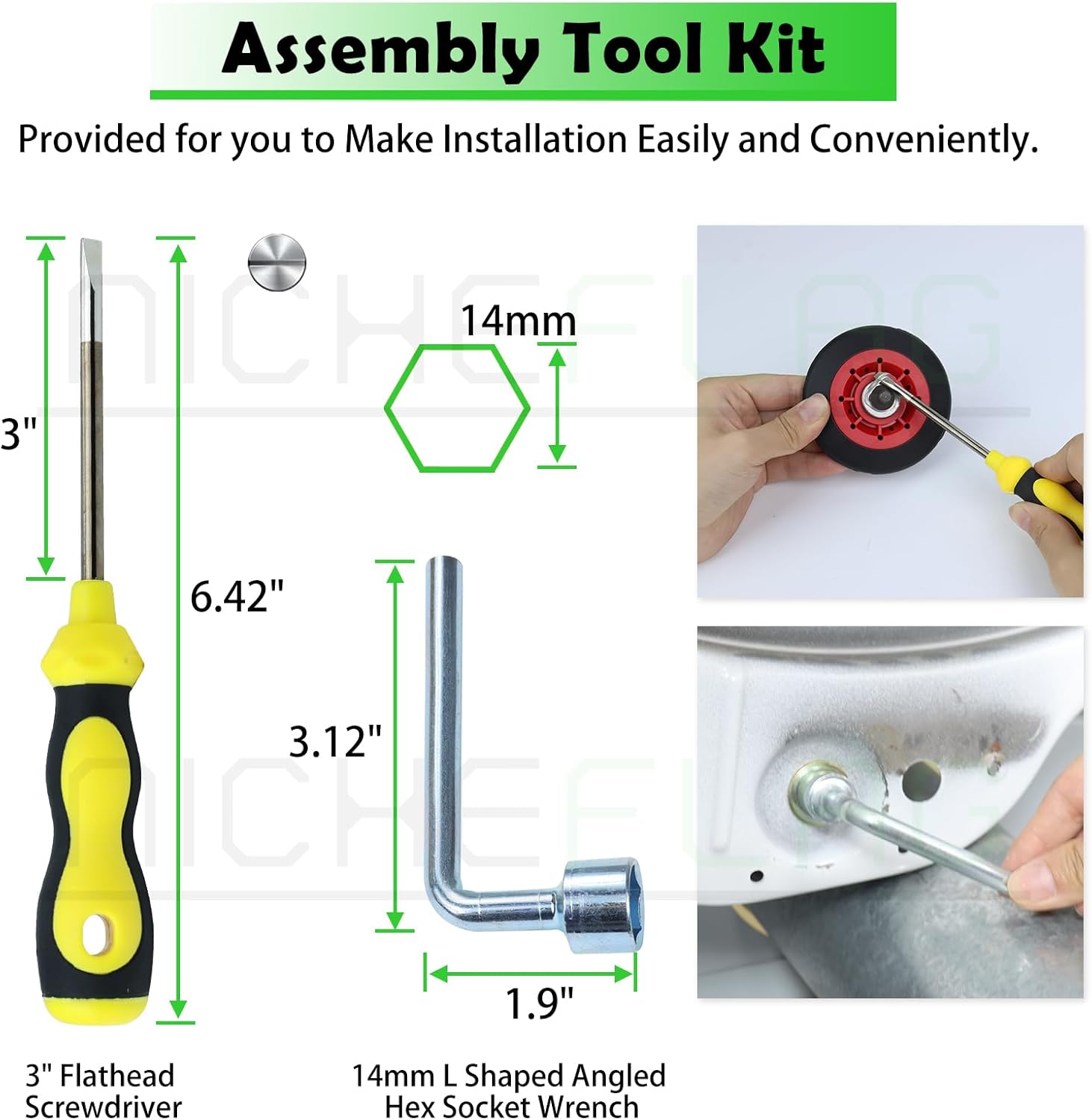 Upgraded 4392067 Dryer Repair Kit with 4 Pack WPW10314173 Drum Roller, 279640 Dryer Idler Pulley, 661570V Dryer Belt, WPW10359272 and WPW10359271 Dryer Drum Shaft.