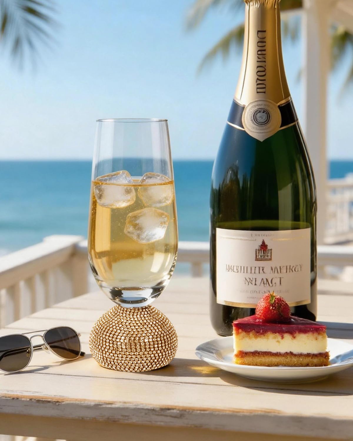 Elegant Stemless Champagne Glasses - Set of 4 -6 Elegant Stemless Champagne Glasses - Set of 4 -6