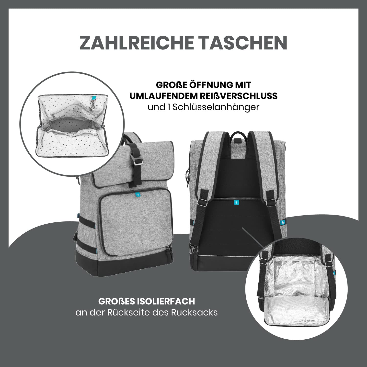 Babymoov Wickelrucksack Le Sancy smokey