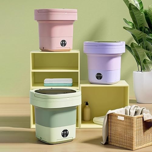 Miniatura 6 de Lavadora portátil, mini lavadora plegable con secadora, pequeña lavadora plegable, lavadora de viaje, adecuada para apartamento, dormitorio,