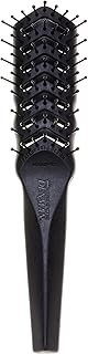 D100 Flexible Vent Brush for Blow Drying - Styling Hair Brush for Wet Dry Curly Thick Straight Hair - For Women and Men (Black)