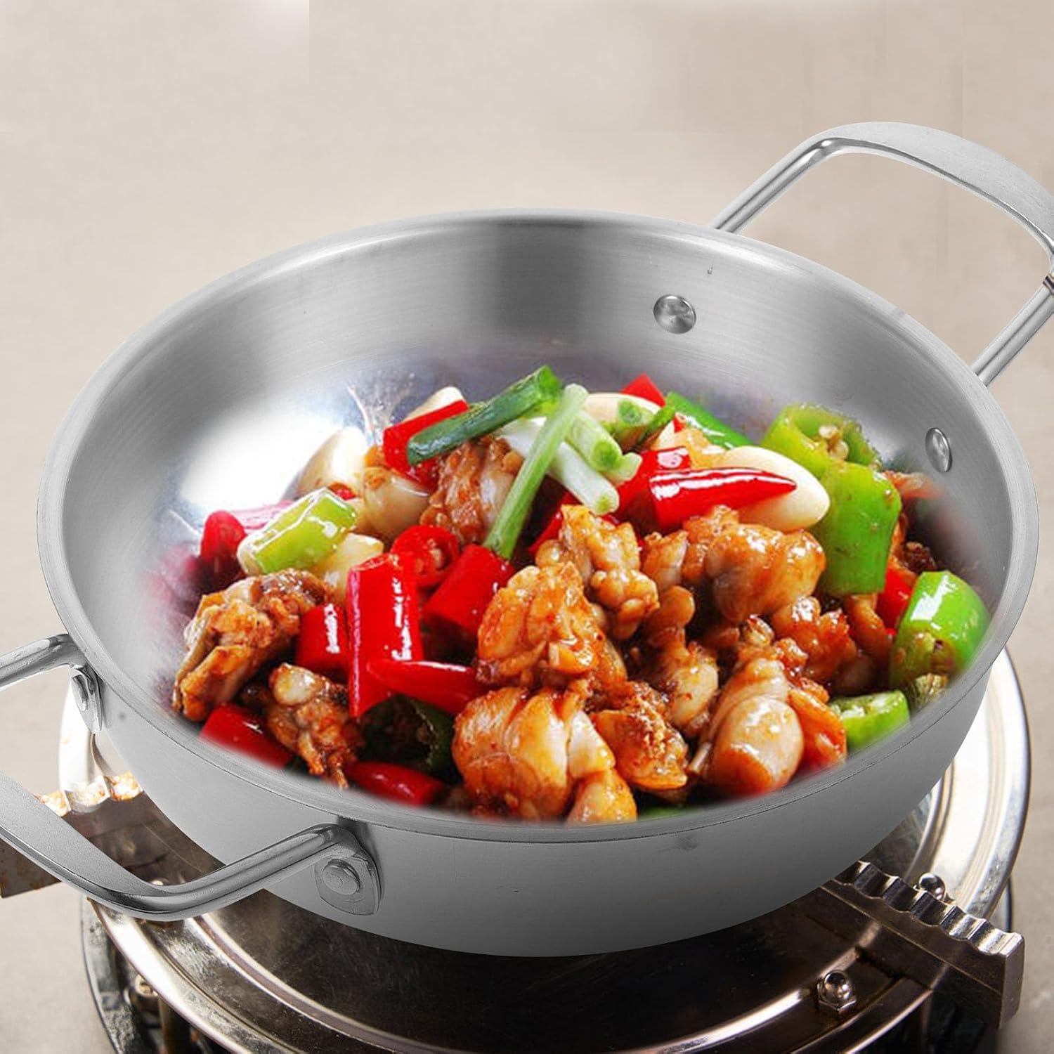 Stainless Steel Ramen Pot for Stove, Fast Heating Noodle Cooking