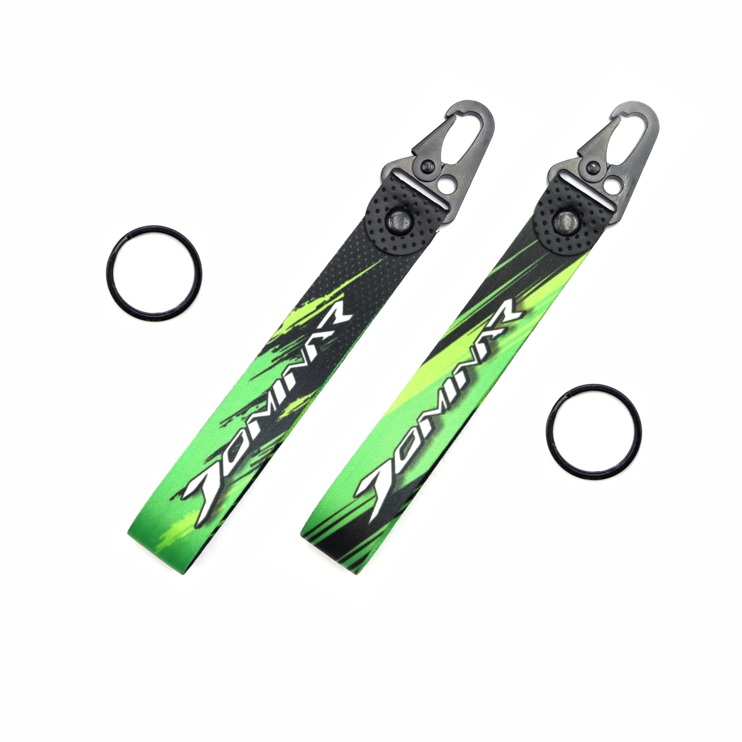 ERODIAN Lanyard Dominar Keychain | 25mm Racing Tag Keychain Holder | Wrist Band Key Ring Compatible for All Bikes, Cars - Green Color (Pack of 2)-picture-30