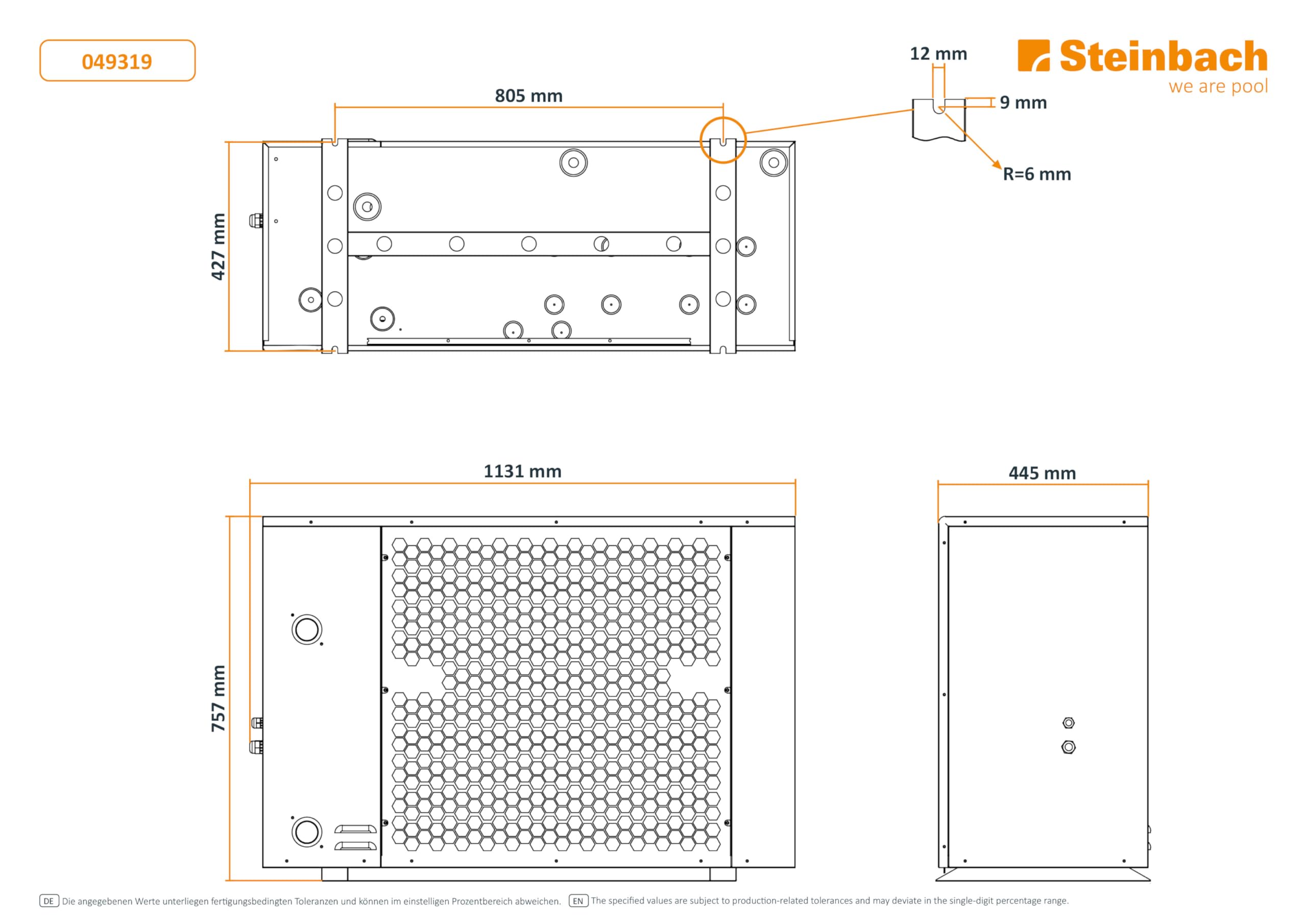 STEINBACH Bomba de Calor silenciosa 21,2 – 049319 – Bomba de Calor inversor para Piscinas de hasta 80.000 l – Potencia calorífica 21,2 kW – Funcionamiento silencioso y eficiente Gracias a la