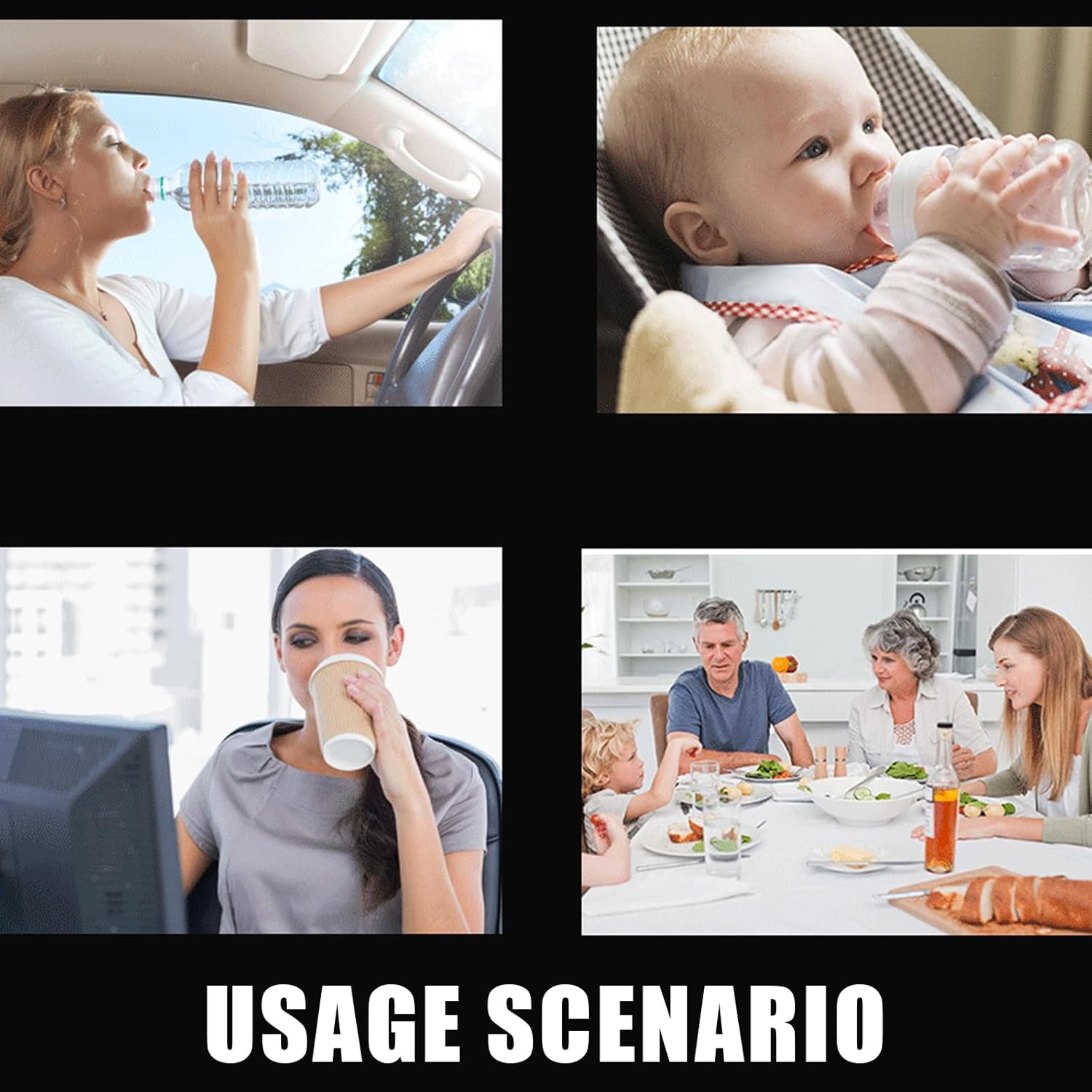 General Fit Insulated Car Cup Holder Multifunction Cup Warmer & Cooling Providing Fast Heating & Cooling for Drinks Beverage Warmer