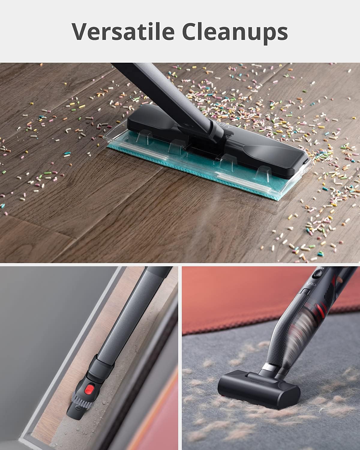 Uр Tо 40% оƒƒ eufy by Anker, HomeVac H30 Infinity, Cordless Handheld Vacuum Cleaner, 80 AW, 16kPa Strong Suction Power, Ultra-Lightweight 1.78lbs, Charging Dock, 20min Runtime, Versatile Attachments