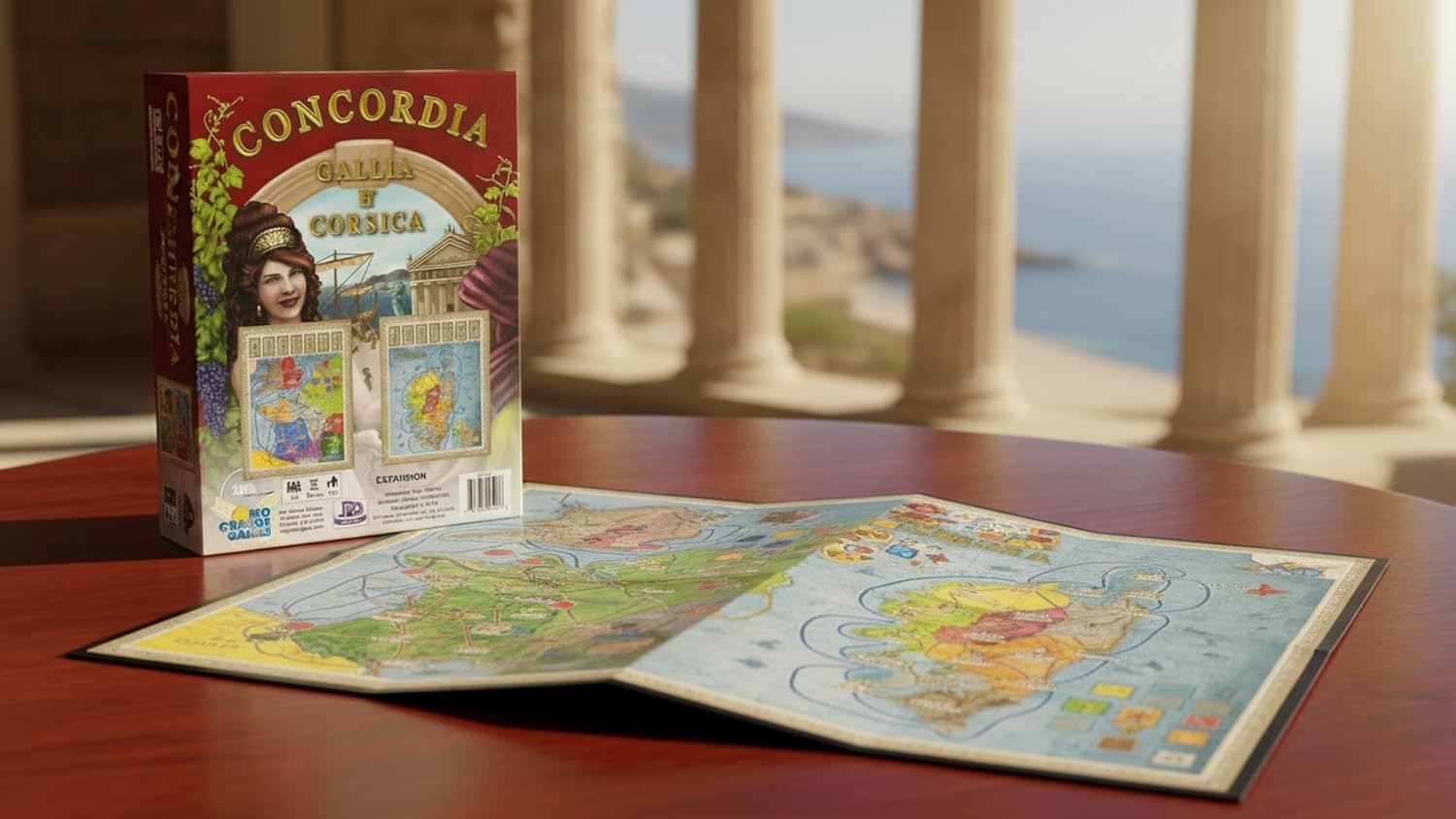 Rio Grande Games Concordia: Gallia & Corsica Board Game Expansion Strategy