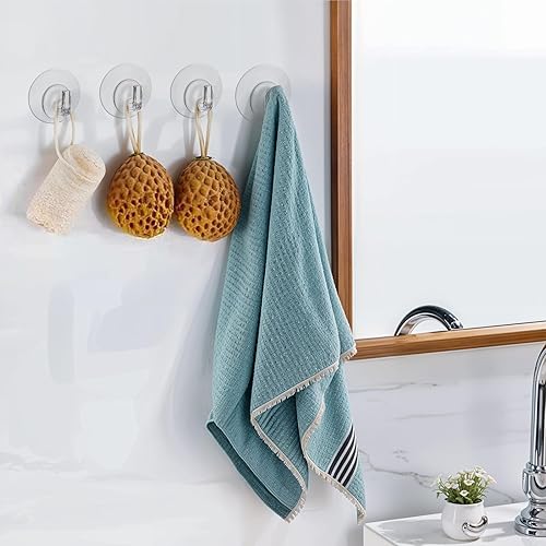 Miniatura 5 de 30 ganchos adhesivos transparentes, ganchos de pared resistentes de 22 libras, ganchos de puerta de pared pequeños, ganchos adhesivos de acrílico