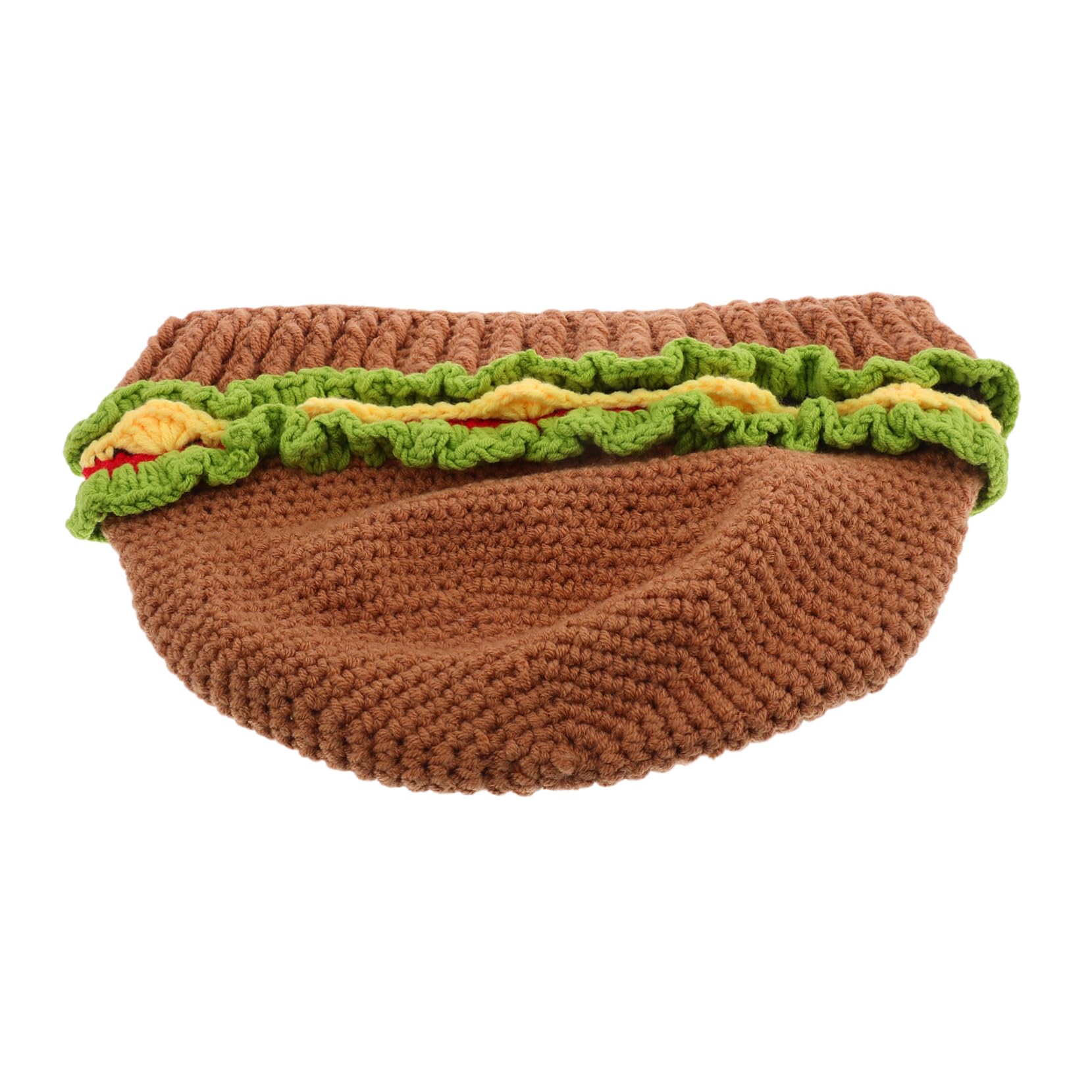Gorro de hamburguesa para evitar el frio de forma divertida en invierno 8