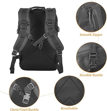 Small Tactical Backpack 12L Molle Bag Rucksack Army Daypack Military Daypack for Outdoor,Hiking
