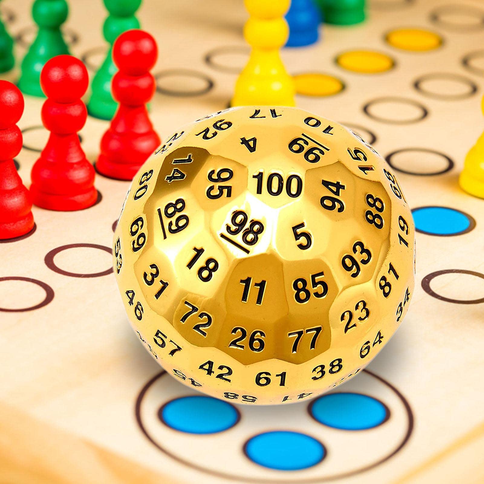 Amazon | 金属多面体ダイス100面ダイス 100面サイコロ 、亜鉛合金金属