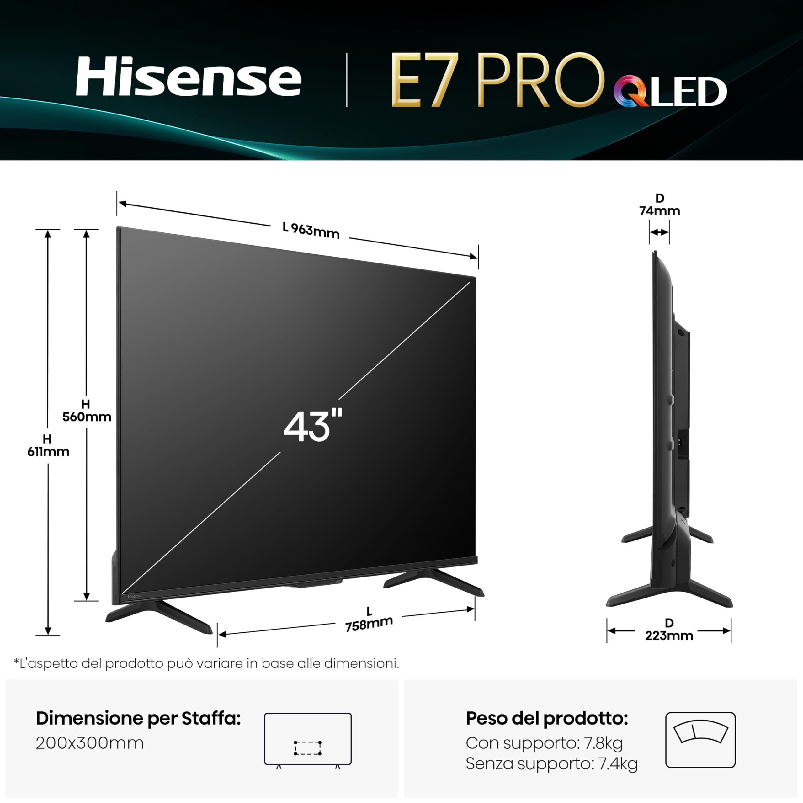 Smart TV QLED 43