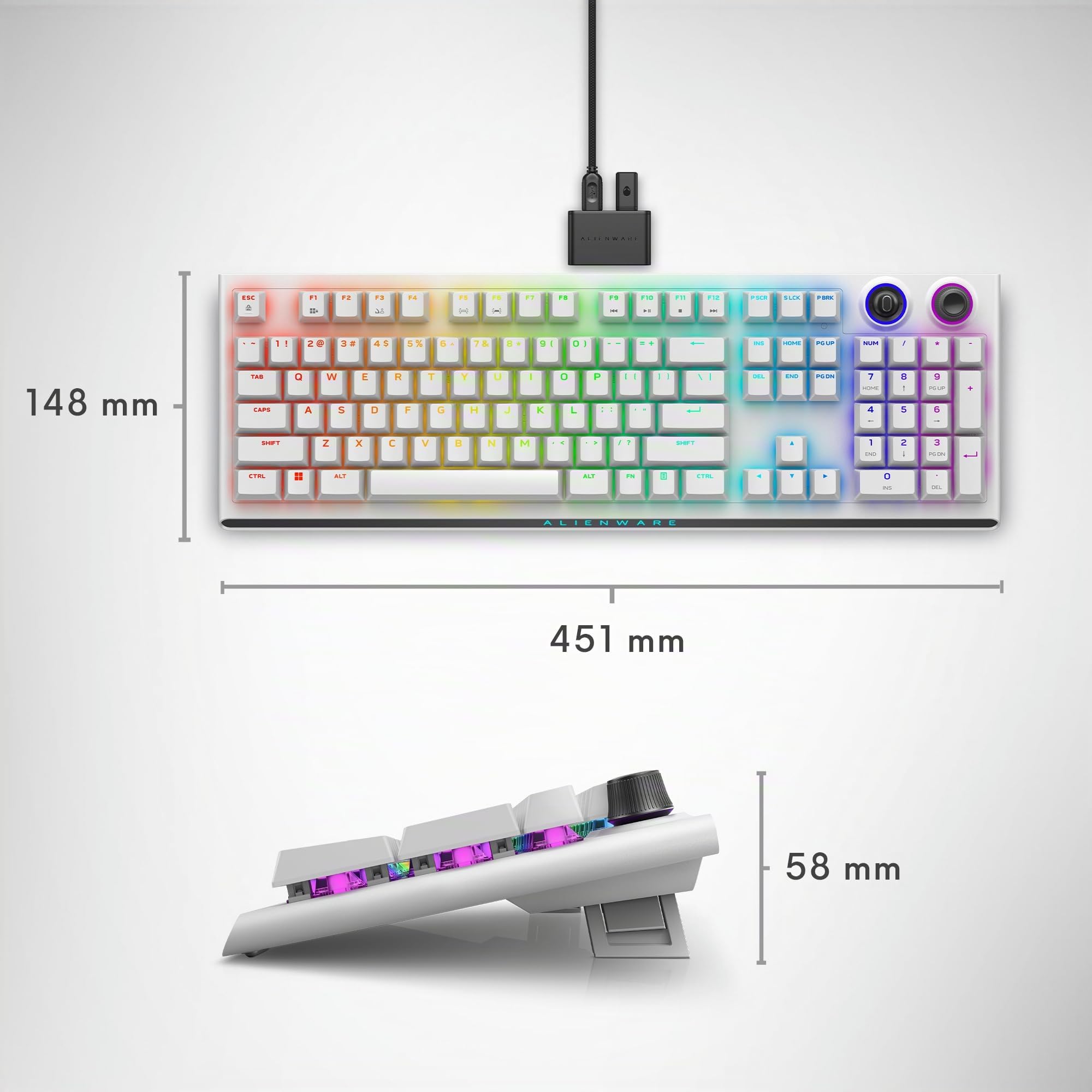 Alienware Tri-Mode Wireless Gaming Keyboard - AW920K