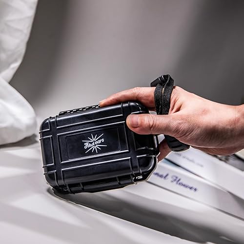 Miniatura 2 de Kiwi Ears SONICAP - Funda rígida impermeable para IEM, caja de almacenamiento protectora portátil con bolsillo de malla extraíble, estuche compacto