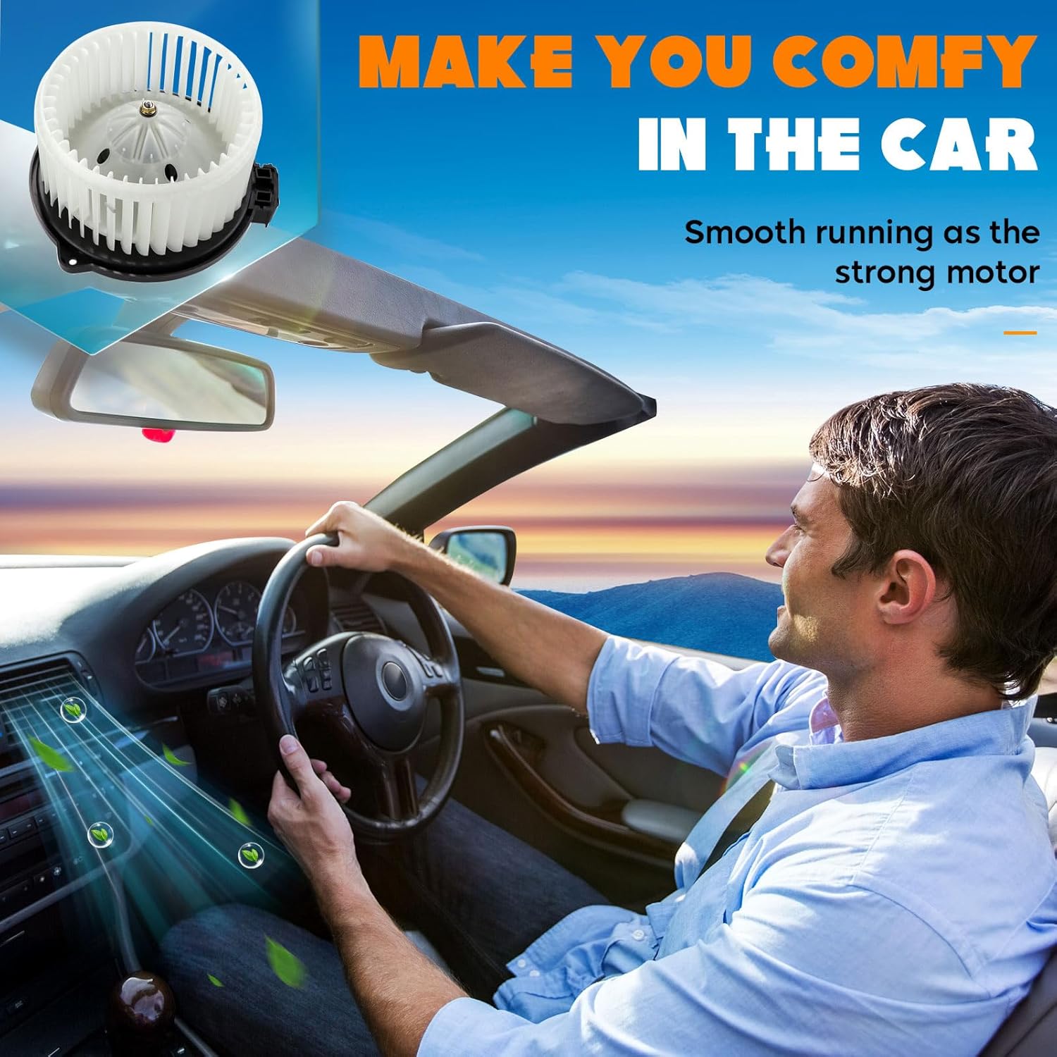 AC Heater Blower Motor for Lexus RX350 RX400h RX330| Cadillac CTS SRX STS| 07-10 Toyota Sienna |10-19 Subaru Legacy Outback Replaces for 700228 87103-08090